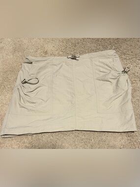 Hot Topic Beige/Taupe Cotton Mini Skirt